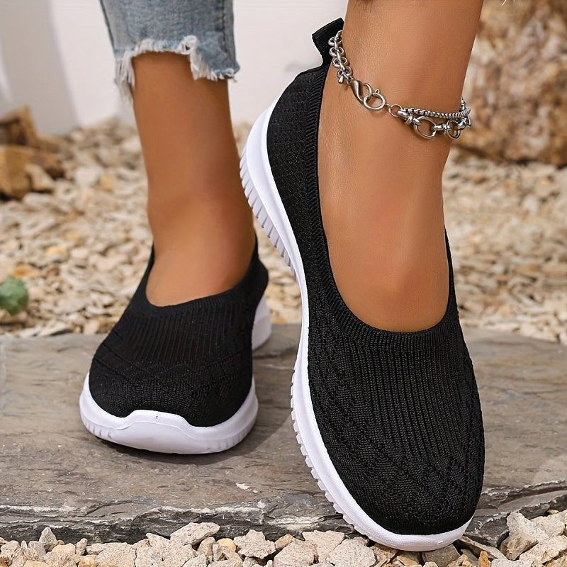 Jadwiga | Damskie ortopedyczne sneakersy slip-on, lekkie buty komfortowe | Rokishi | Szary