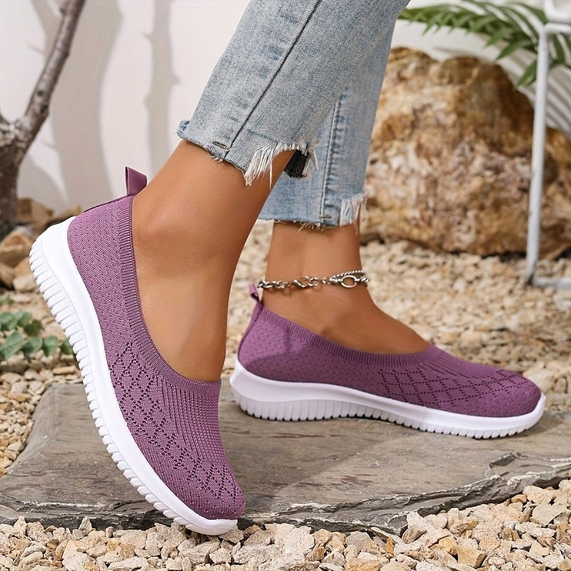Jadwiga | Damskie ortopedyczne sneakersy slip-on, lekkie buty komfortowe | Rokishi | Szary