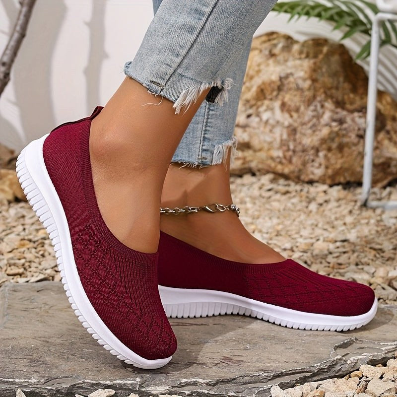 Jadwiga | Damskie ortopedyczne sneakersy slip-on, lekkie buty komfortowe | Rokishi | Szary