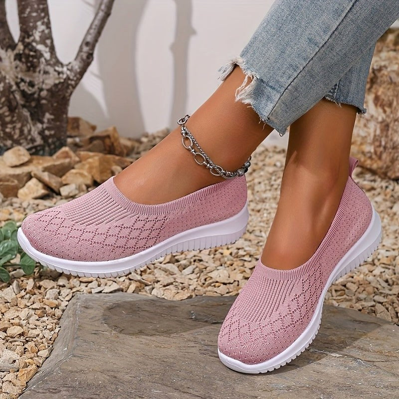 Jadwiga | Damskie ortopedyczne sneakersy slip-on, lekkie buty komfortowe | Rokishi | Szary