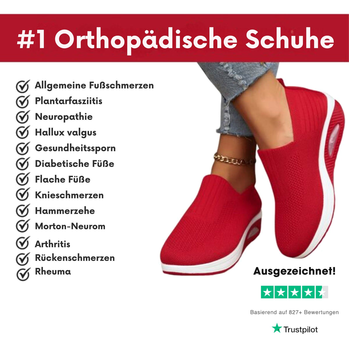 Zuzanna | Damskie buty typu slip-on z amortyzacją, ortopedyczne buty komfortowe | Rokishi | Czarny