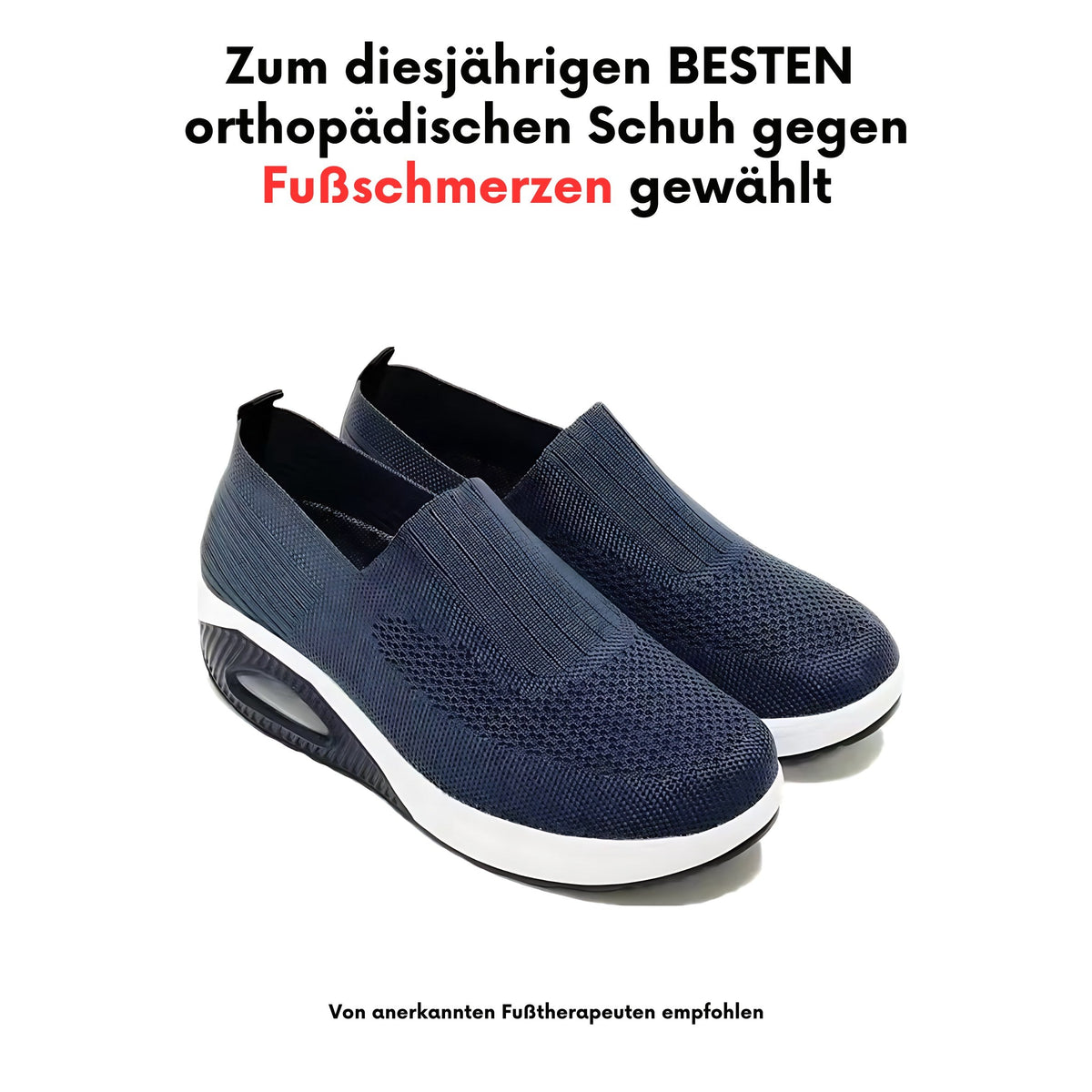 Zuzanna | Damskie buty typu slip-on z amortyzacją, ortopedyczne buty komfortowe | Rokishi | Biały