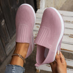 Zuzanna | Damskie buty typu slip-on z amortyzacją, ortopedyczne buty komfortowe | Rokishi | Czarny