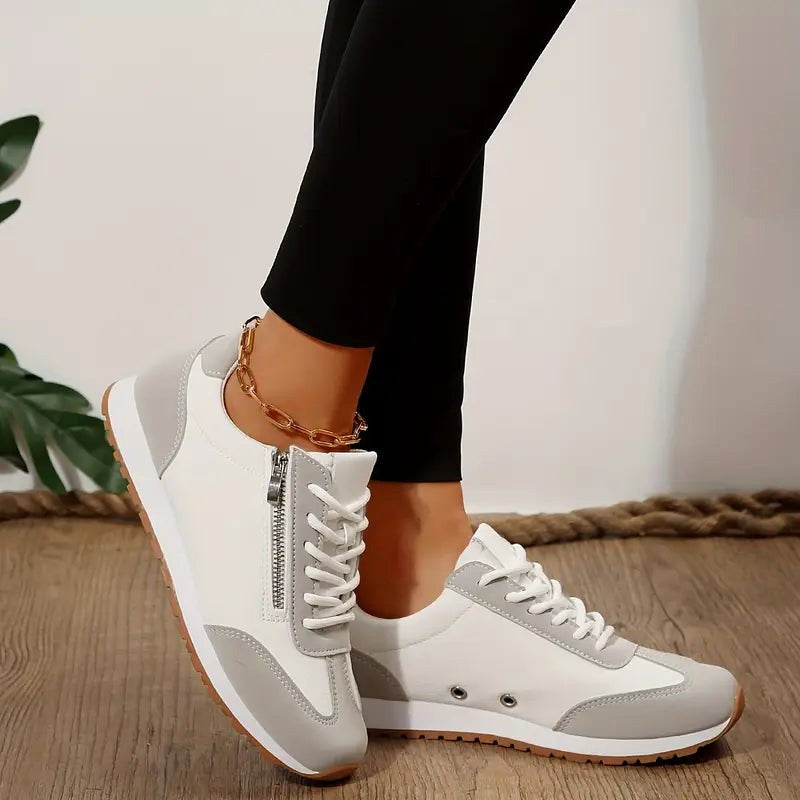 Eliza | Damskie ortopedyczne buty trekkingowe, wspierające buty slip-on | Rokishi | Beżowy
