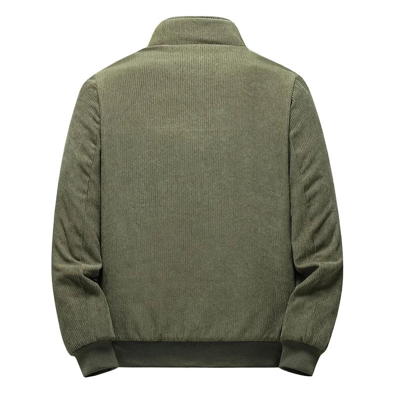 Kajetan | Męska kurtka, sztruksowa faktura, ciepły model | Rokishi | Khaki