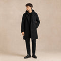 Zygmunt | Męska parka, z kapturem, wodoodporny model | Rokishi | Czarny