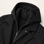 Zygmunt | Męska parka, z kapturem, wodoodporny model | Rokishi | Czarny