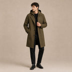 Zygmunt | Męska parka, z kapturem, wodoodporny model | Rokishi | Czarny