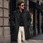 Zygmunt | Męska parka, z kapturem, wodoodporny model | Rokishi | Czarny