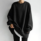 Ewelina | Damski oversize'owy sweter z dzianiny, strukturalny przytulny sweter | Rokishi | Brązowy