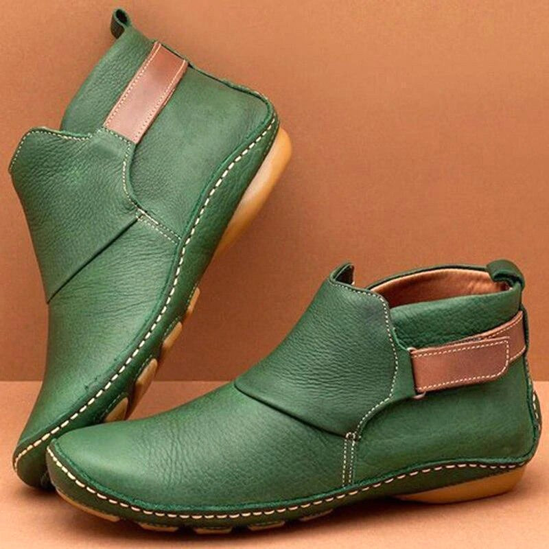Weronika | Damskie ortopedyczne botki, wspierające buty jesienne | Rokishi | Brązowy