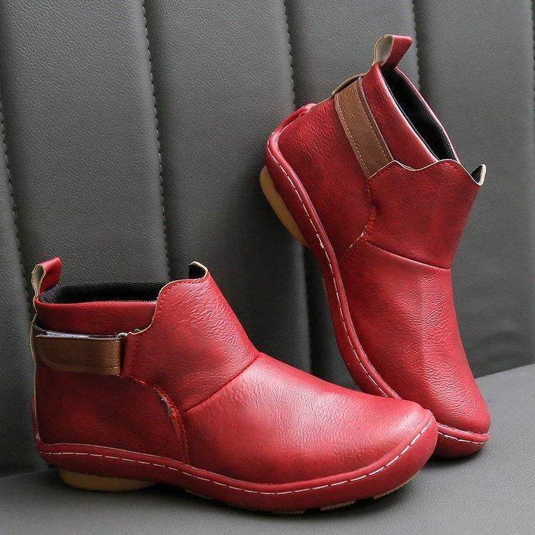Weronika | Damskie ortopedyczne botki, wspierające buty jesienne | Rokishi | Brązowy