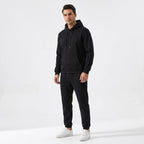 Franciszek | Męski zestaw domowy (loungewear) z kapturem, wygodny komplet dwuczęściowy | Rokishi