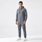 Franciszek | Męski zestaw domowy (loungewear) z kapturem, wygodny komplet dwuczęściowy | Rokishi
