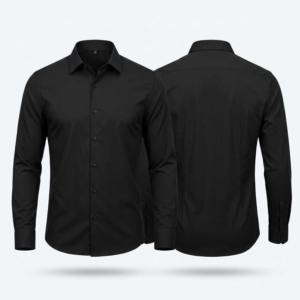 Marcel | Męska koszula typu stretch (krój slim fit), koszula biznesowa odporna na zagniecenia | Rokishi