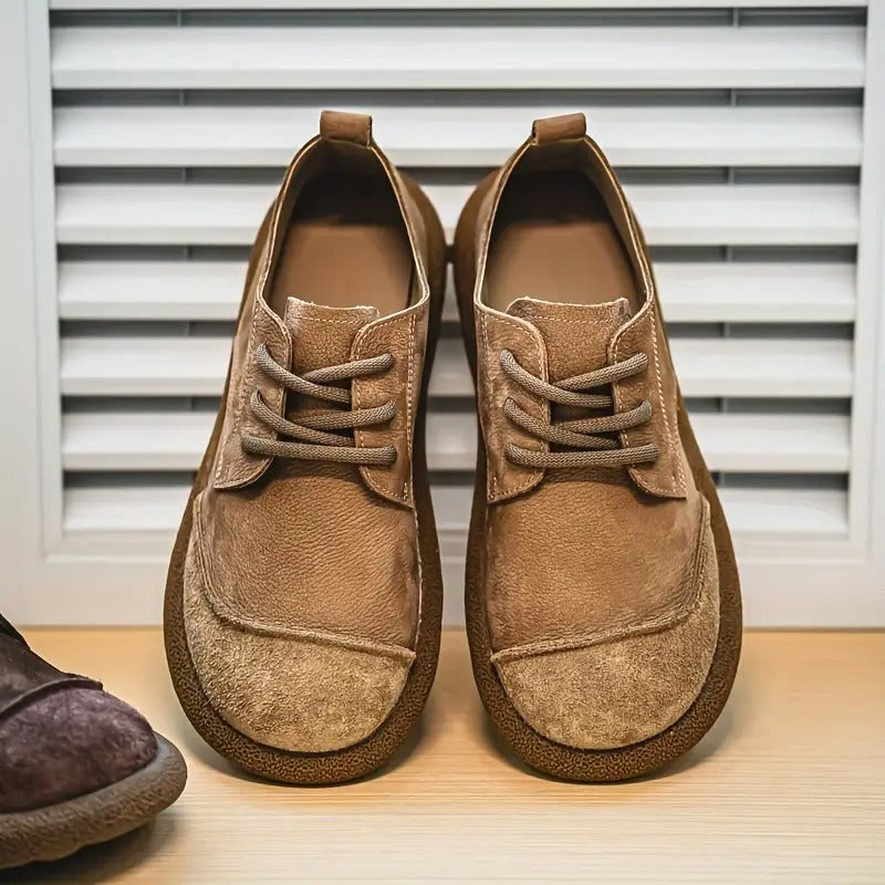 Lucjan | Męskie skórzane buty ortopedyczne, klasyczne obuwie skórzane | Rokishi