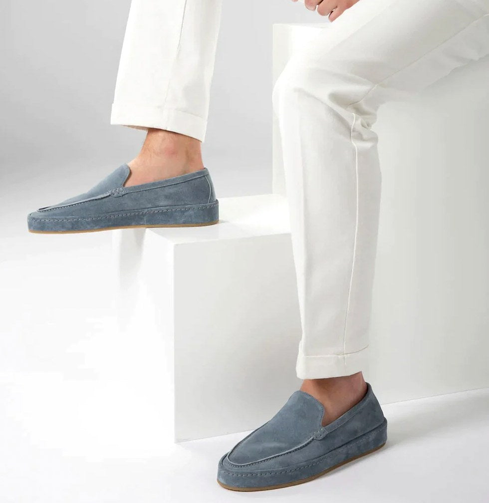 Bronisław | Męskie wsuwane buty (slippery) z amortyzowaną podeszwą, styl smart-casual | Rokishi