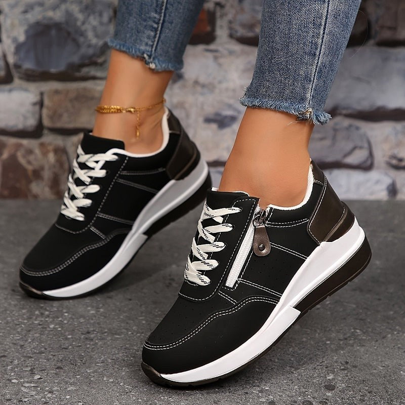 Iga | Damskie ortopedyczne sneakersy, wygodne buty slip-on | Rokishi | Niebieski
