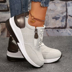 Iga | Damskie ortopedyczne sneakersy, wygodne buty slip-on | Rokishi | Niebieski