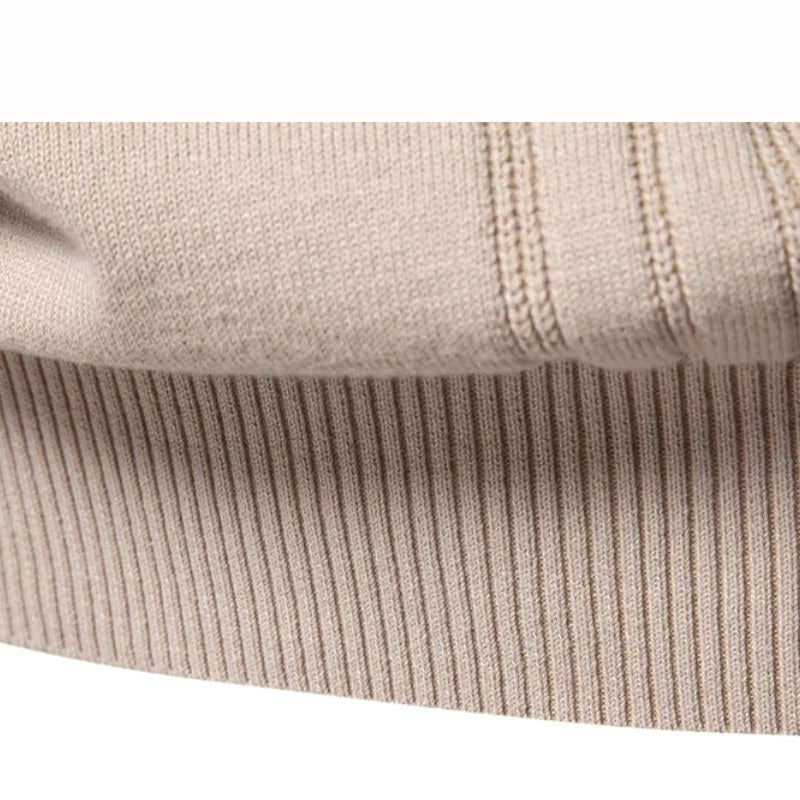 Leon | Męski sweter w kratkę, klasyczny sweter z dzianiny | Rokishi | Granatowy