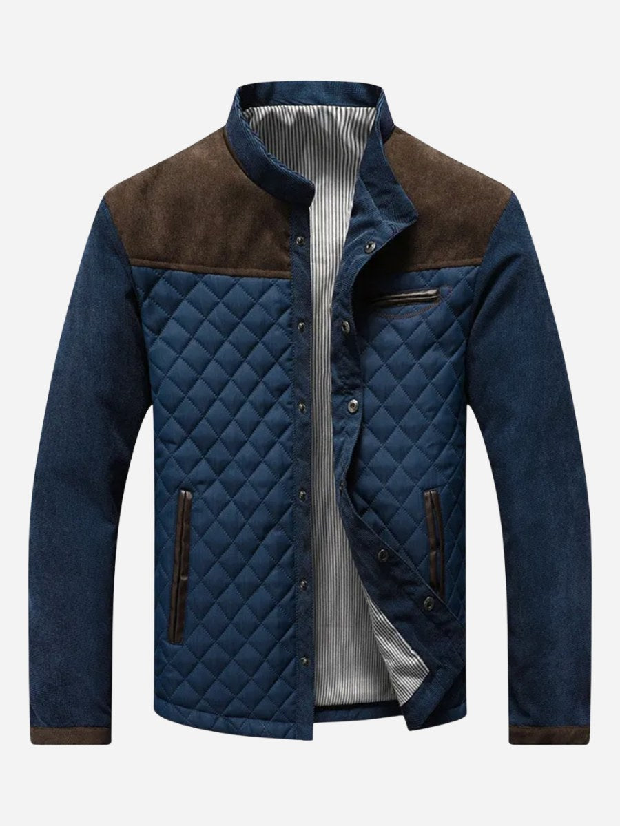 Waldemar | Męski dopasowany blazer, elegancki blazer biznesowy | Rokishi | Brązowy