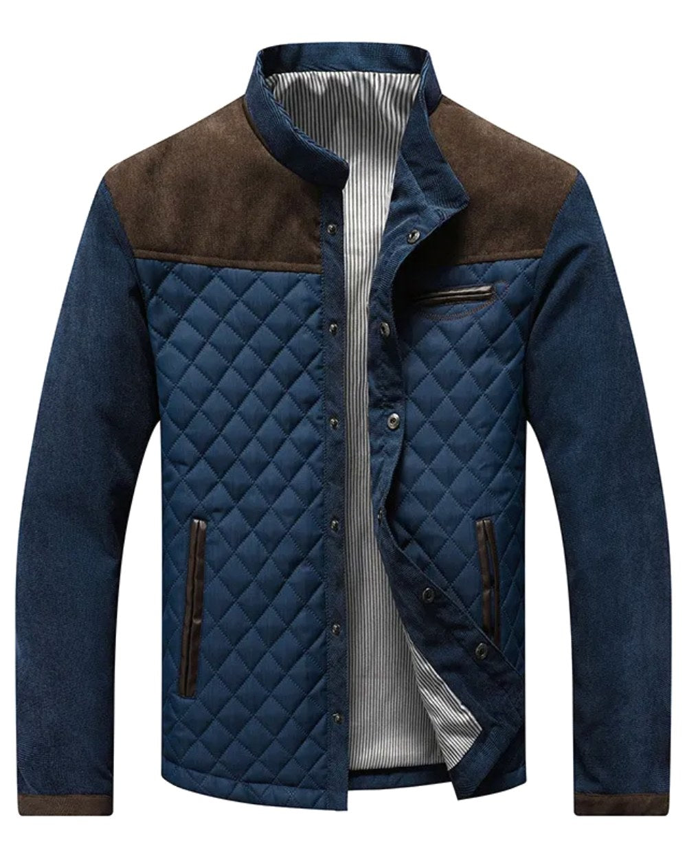 Waldemar | Męski dopasowany blazer, elegancki blazer biznesowy | Rokishi | Brązowy