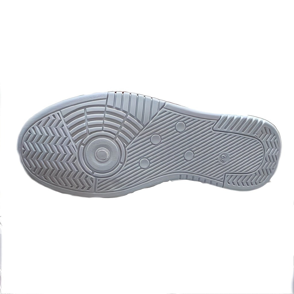 Ryszard | Męskie buty sportowe z geometrycznym wzorem, sznurowane buty z bieżnikowaną podeszwą | Rokishi | Szary