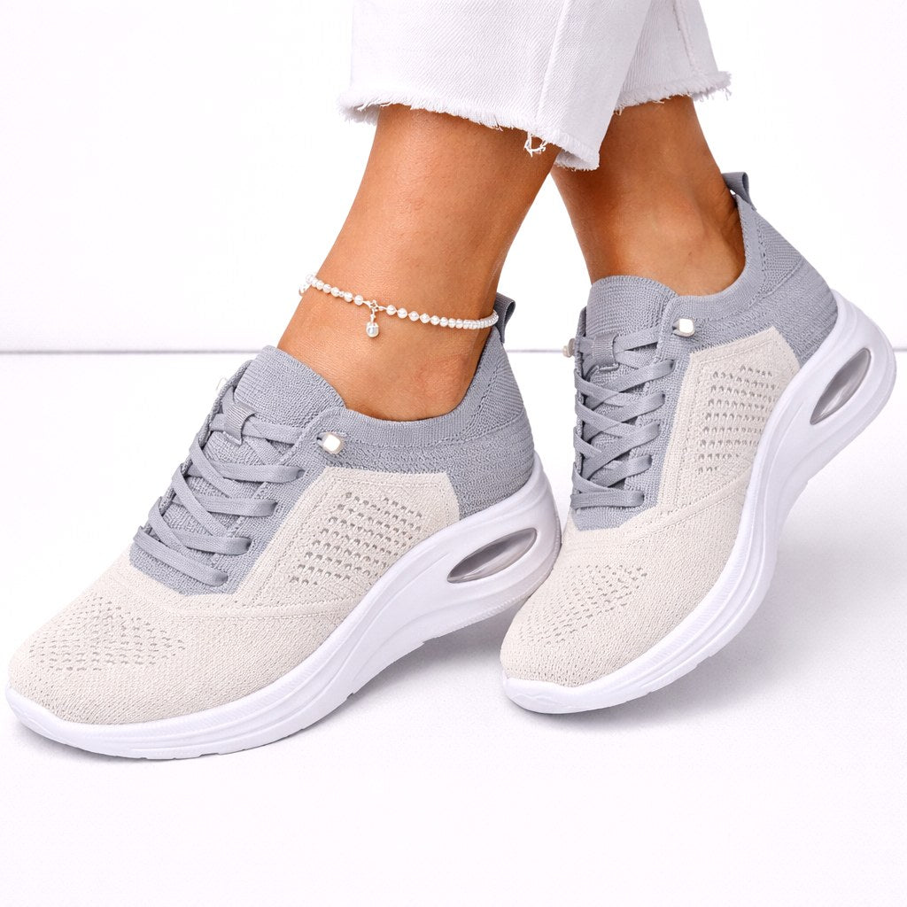 Beata | Damskie ortopedyczne sneakersy wsuwane, lekkie buty do chodzenia | Rokishi