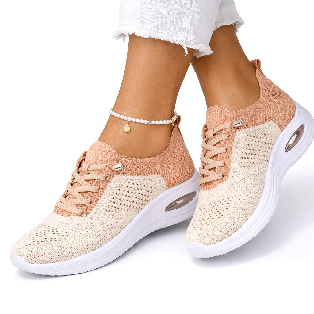 Beata | Damskie ortopedyczne sneakersy wsuwane, lekkie buty do chodzenia | Rokishi