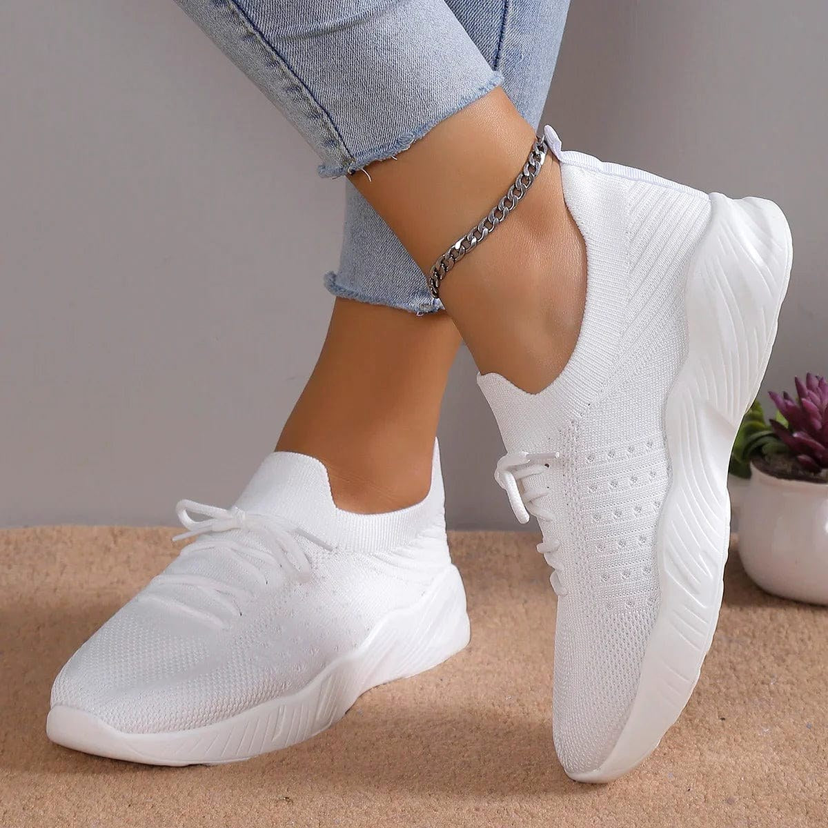 Kornelia | Damskie ortopedyczne buty typu slip-on | Rokishi | Błękitny