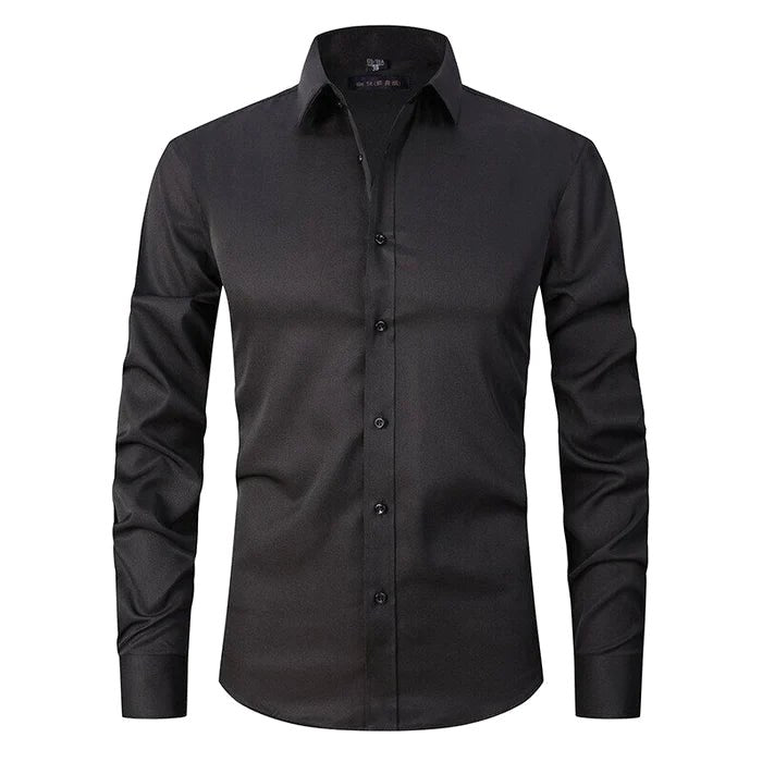 Stanisław | Męska koszula biznesowa ze stretchem, niegniotący się model w stylu smart casual | Rokishi