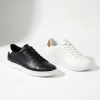 Michał | Męskie sneakersy z perforowanej skóry, oddychające obuwie w stylu smart-casual | Rokishi