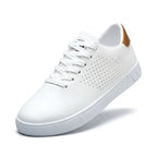 Michał | Męskie sneakersy z perforowanej skóry, oddychające obuwie w stylu smart-casual | Rokishi