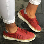 Róża | Damskie ortopedyczne buty slip-on, przewiewne buty komfortowe | Rokishi | Zielony