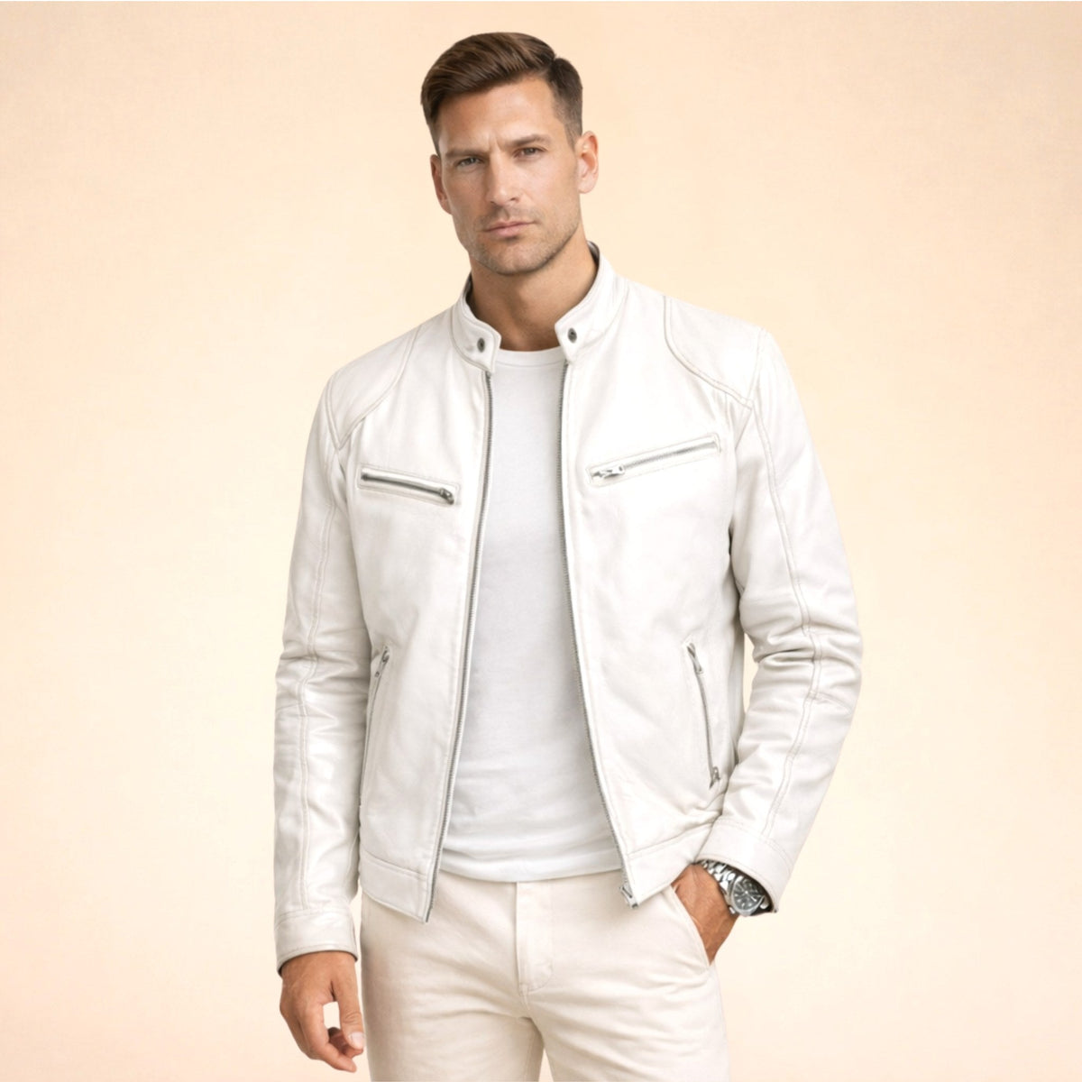 Czesław | Męska kurtka o nowoczesnym designie, elegancka kurtka na każdą okazję | Rokishi | Czarny