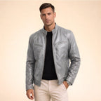 Czesław | Męska kurtka o nowoczesnym designie, elegancka kurtka na każdą okazję | Rokishi | Bordowy