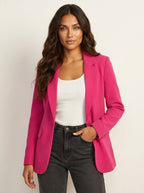 Honorata | Damski taliowany blazer, dopasowana elegancka marynarka | Rokishi | Biały