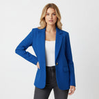 Honorata | Damski taliowany blazer, dopasowana elegancka marynarka | Rokishi | Biały