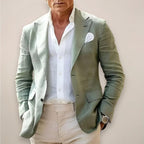 Łukasz | Męski lekki blazer, kurtka smart casual | Rokishi | Beżowy