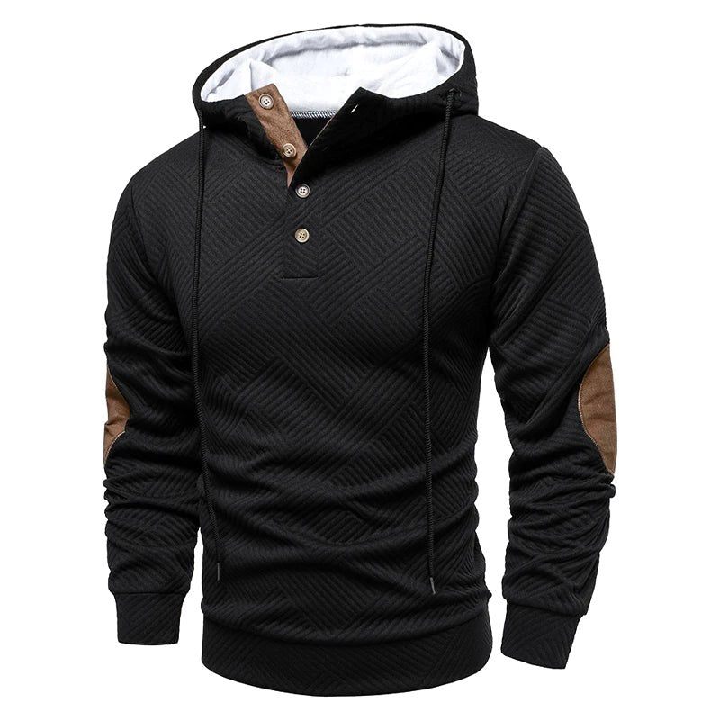 Marcel | Męski sweter o strukturalnym splocie, elegancki sweter męski | Rokishi | Szary