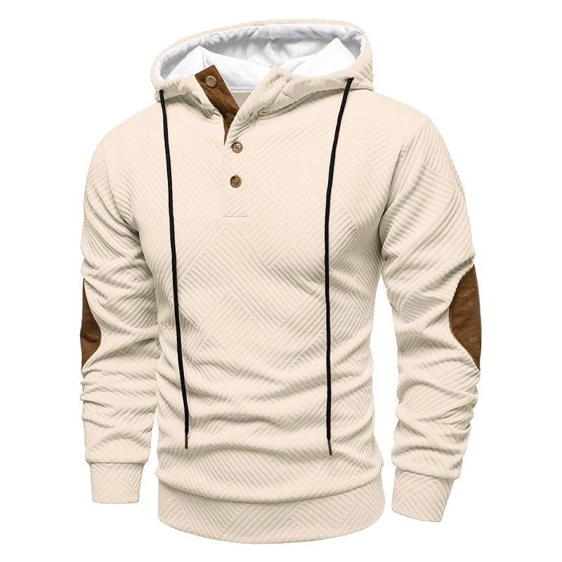 Marcel | Męski sweter o strukturalnym splocie, elegancki sweter męski | Rokishi | Szary