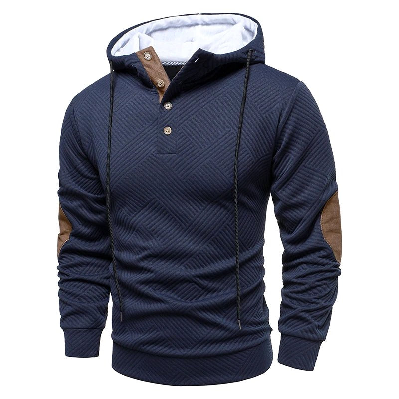 Marcel | Męski sweter o strukturalnym splocie, elegancki sweter męski | Rokishi | Szary