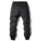 Tomasz | Męskie spodnie cargo typu utility ze stretchem, funkcjonalne spodnie z kieszeniami | Rokishi | Khaki