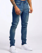 Patryk | Męskie jeansy slim fit, nowoczesne jeansy z elastycznego denimu | Rokishi