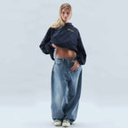 Karolina | Damska bluza z kapturem w stylu casual, z nadrukiem i luźnym krojem | Rokishi