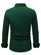 Teodor | Męska koszula biznesowa slim fit, klasyczna koszula z długim rękawem | Rokishi