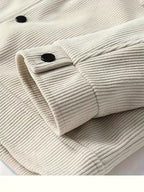 Waldemar | Męska kurtka sztruksowa z klasycznym kołnierzem, swobodna koszula wierzchnia (overshirt) | Rokishi