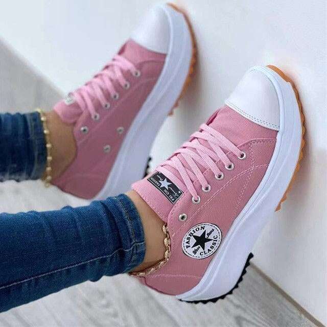Kornelia | Damskie ortopedyczne sneakersy z ergonomicznym wsparciem, wygodne sneakersy trekkingowe | Rokishi | Biały