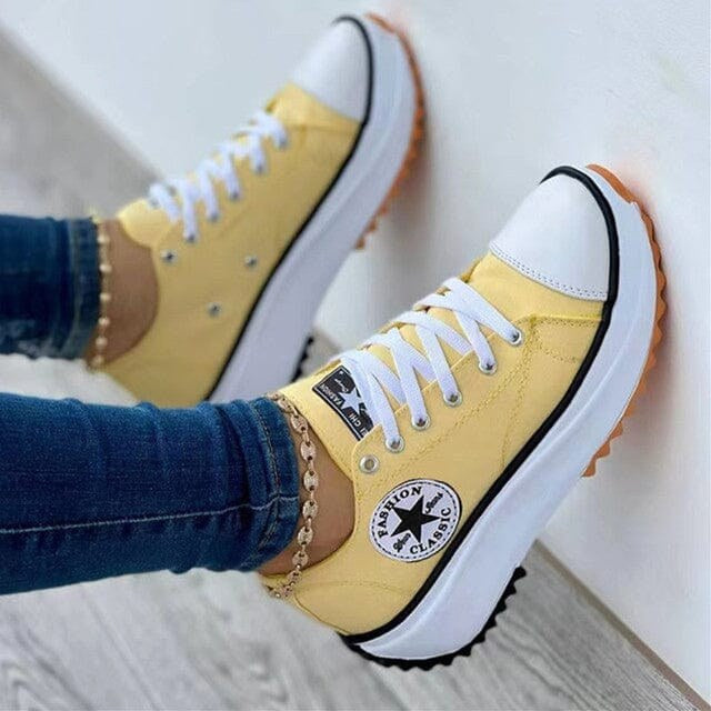 Kornelia | Damskie ortopedyczne sneakersy z ergonomicznym wsparciem, wygodne sneakersy trekkingowe | Rokishi | Biały