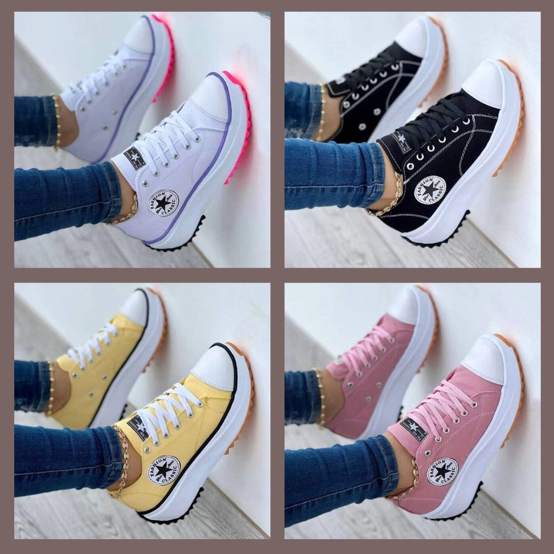 Kornelia | Damskie ortopedyczne sneakersy z ergonomicznym wsparciem, wygodne sneakersy trekkingowe | Rokishi | Biały